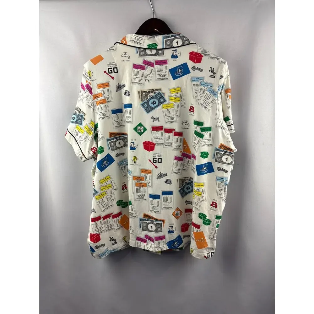 Women’s Bed Head Size 2X Monopoly Themed PJ Set